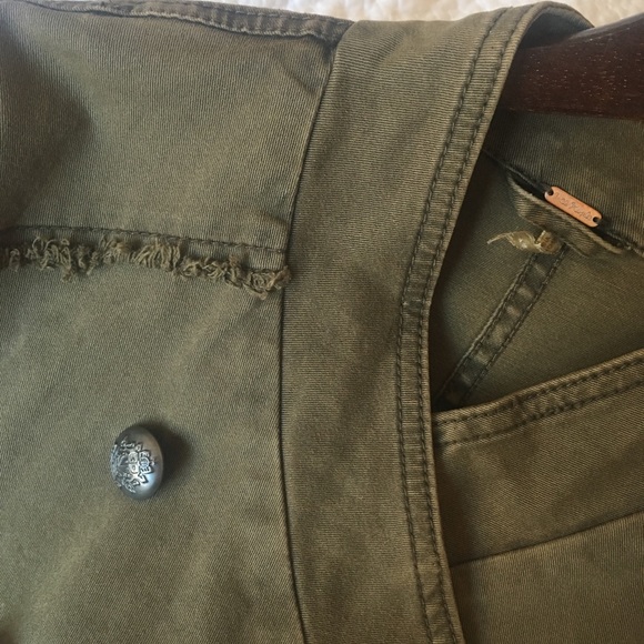 Free People ruffle-hem military jacket - Picture 4 of 8